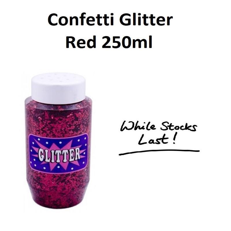 Red 250ml - Confetti Glitter
