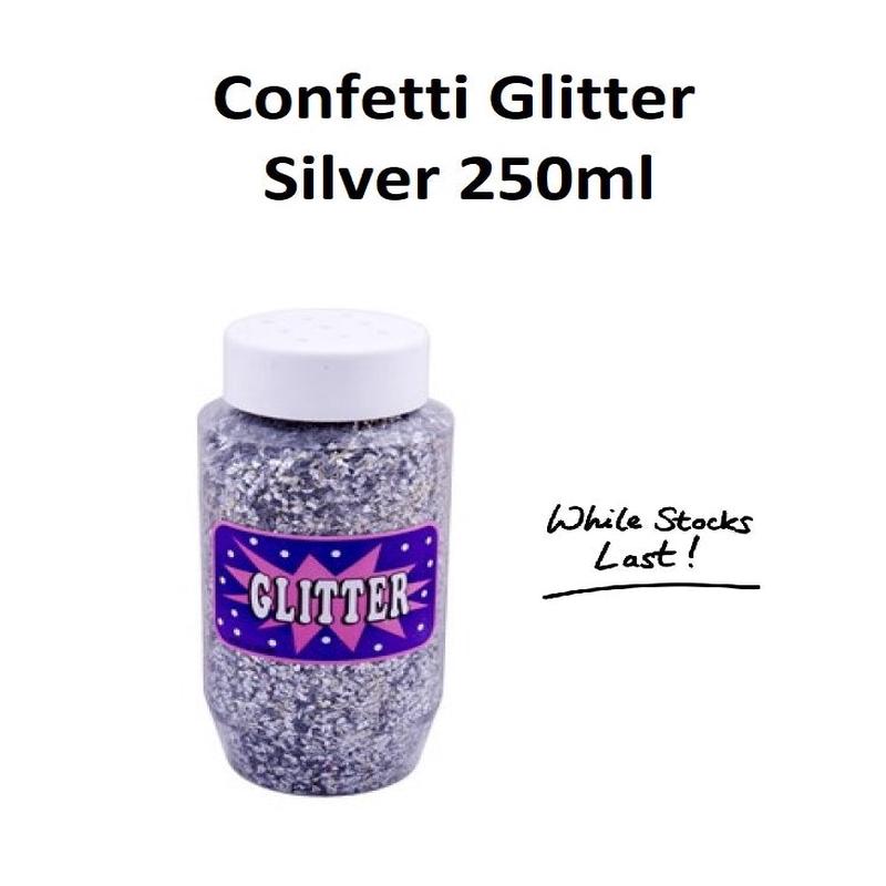 Silver 250ml - Confetti Glitter