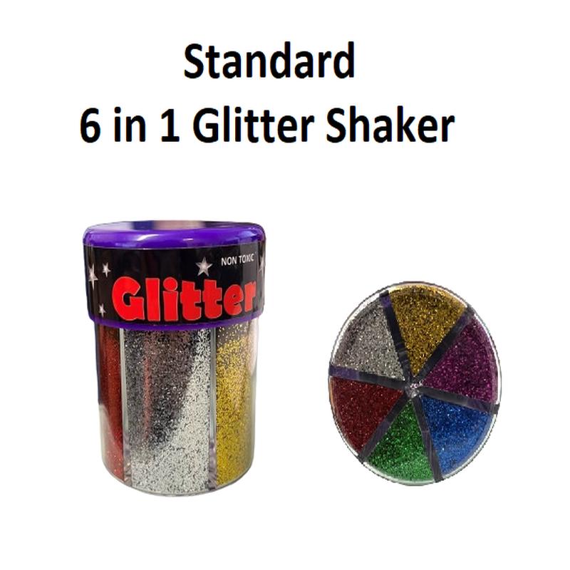 Standard - 6 in 1 Glitter Shaker
