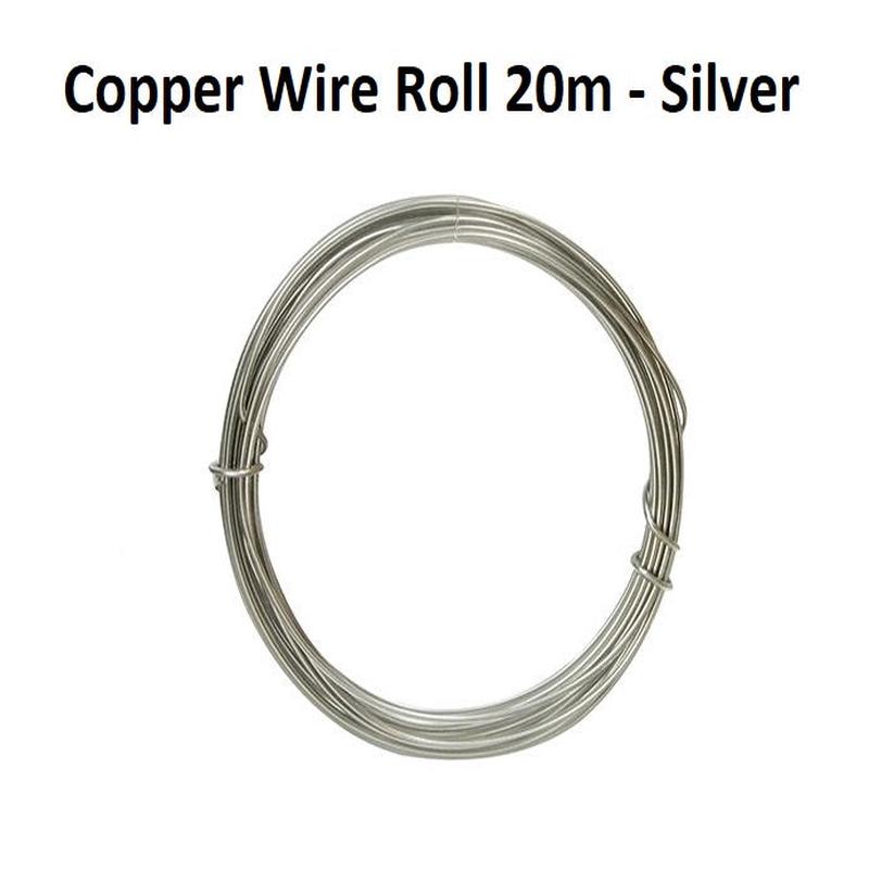 Silver - Copper Wire Roll 20m