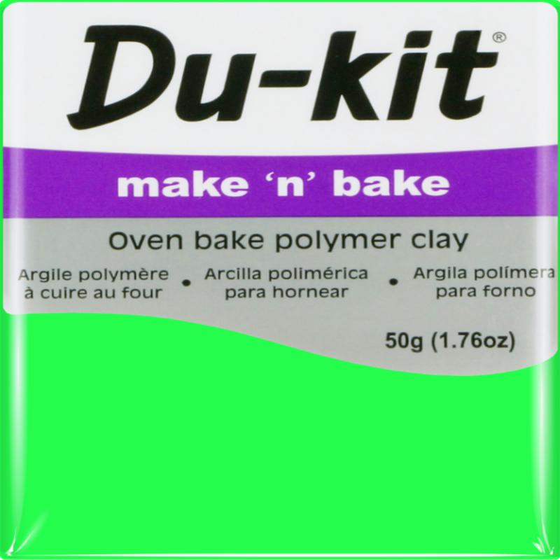 Fluoro Green - 50g Du Kit Modelling Clay