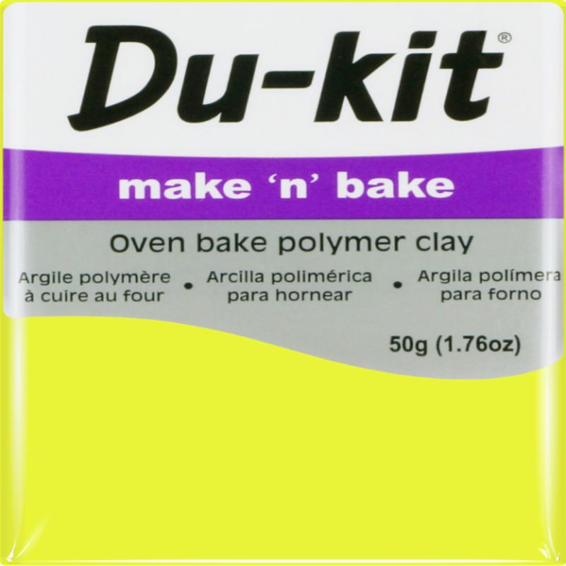 Fluoro Yellow 50g - Du Kit Modelling Clay