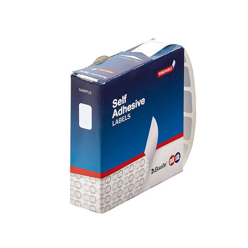 10 x 16mm - White Rectangle Labels Dispenser - 1500's