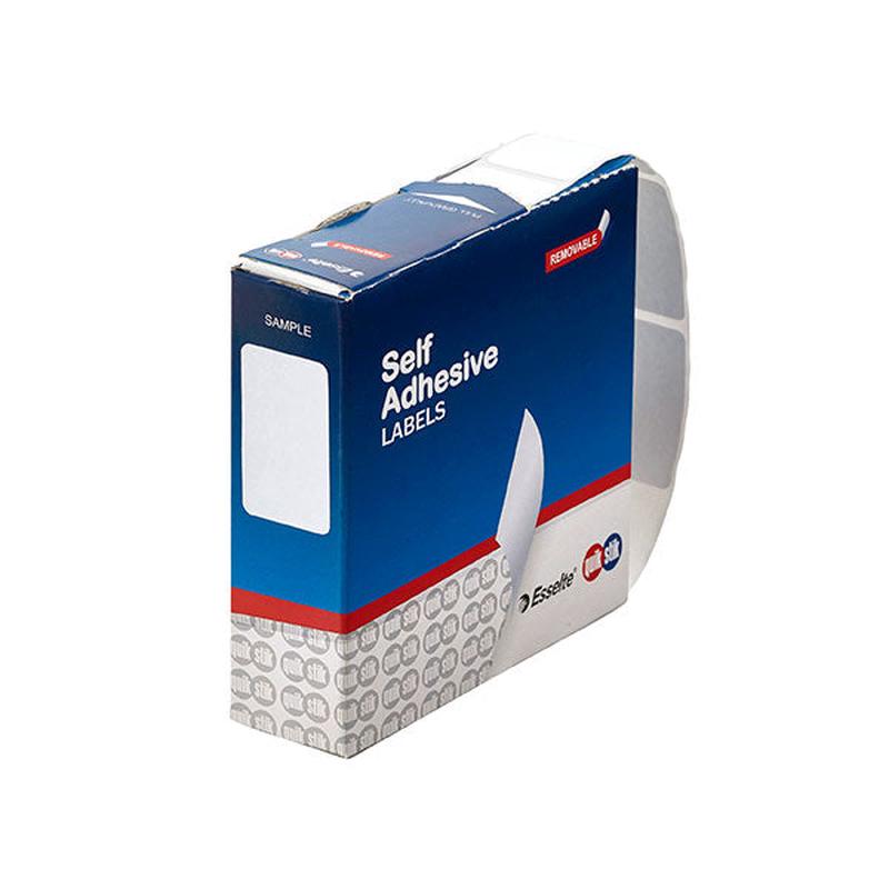16 x 24mm - White Rectangle Labels Dispenser - 800's