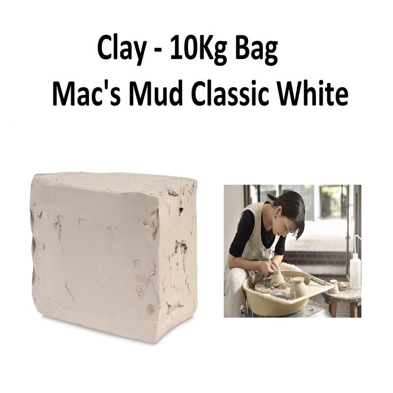 Clay - 10Kg Bag / Mac's Mud Classic White