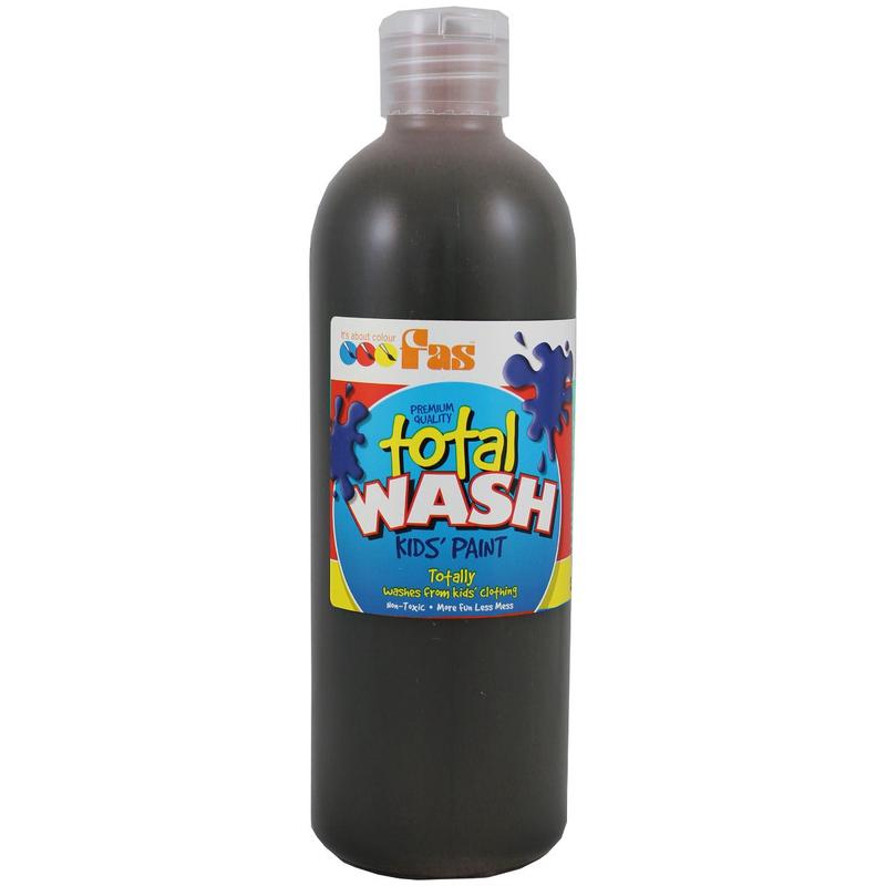 Brown 500mL - Total Wash Kids Paint