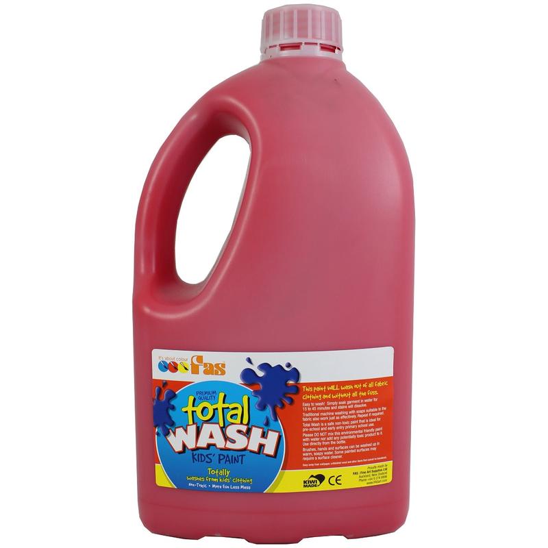 Cool Red 2L - Total Wash Kids Paint