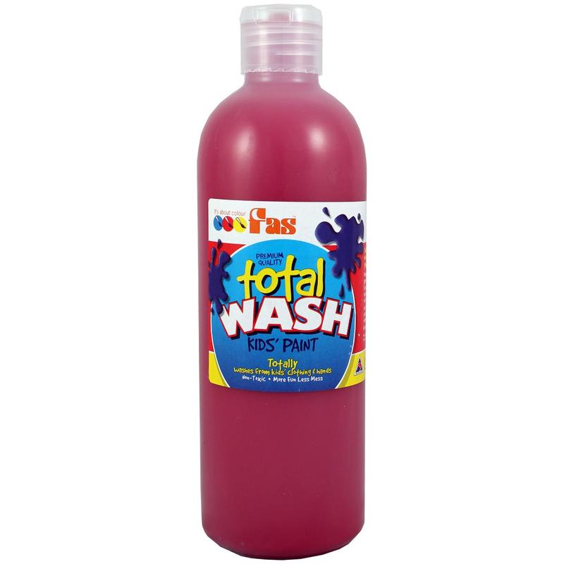 Cool Red 500mL - Total Wash Kids Paint