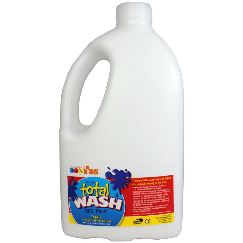 White 2L - Total Wash Kids Paint