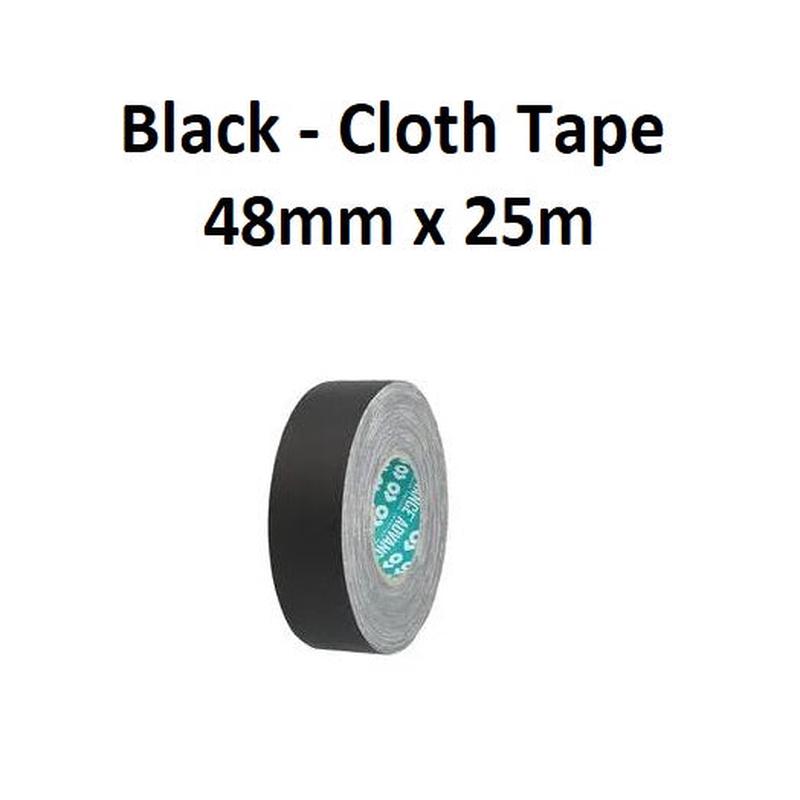 Black - Cloth Tape 48mm x 25M