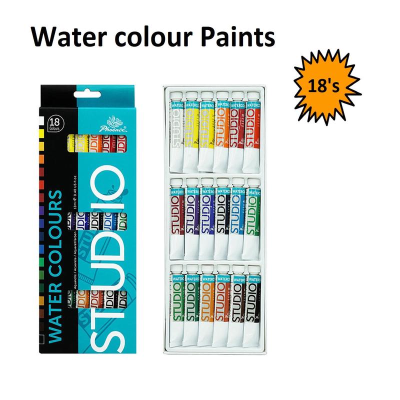Set of 18 - Watercolour Paints