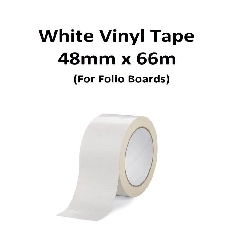 White - Vinyl Tape 48mm x 66m (For Folio Boards)
