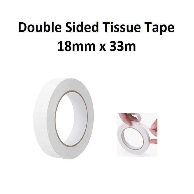 Double Sided Tissue Tape - 18mm x 33m