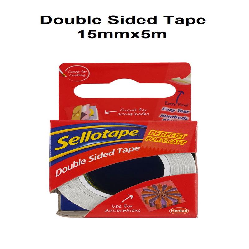 Sellotape Double Sided Tape 15mmx5m