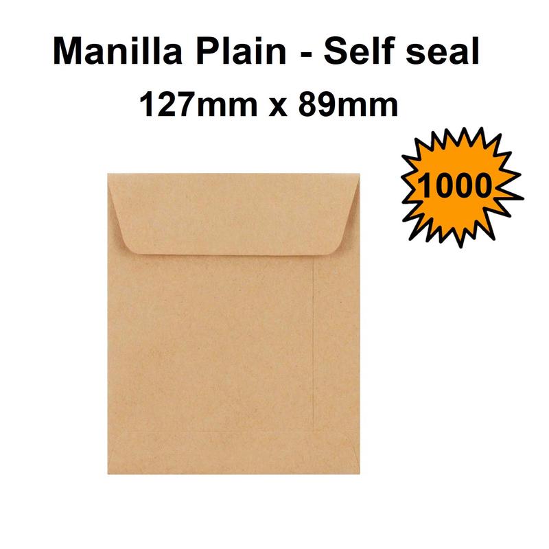 Wage Envelopes (E4) - Manilla Plain Self Seal - Box of 1000