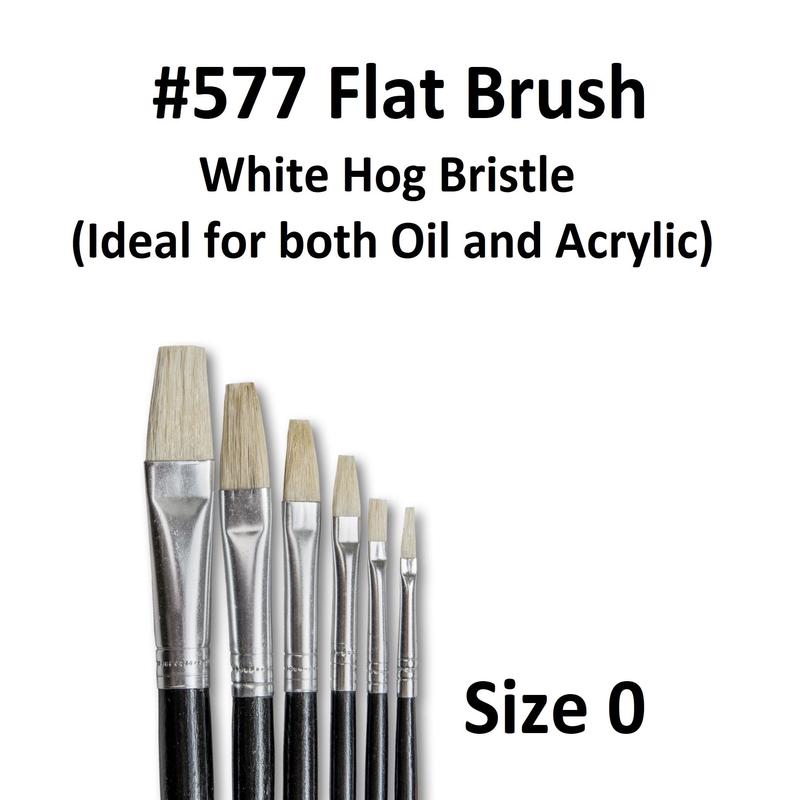 Size 0 - Eterna 577 Flat Brush
