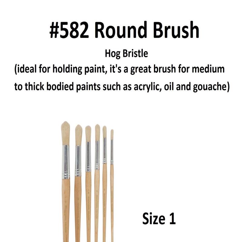 Size 1 - Eterna 582 Round Brush