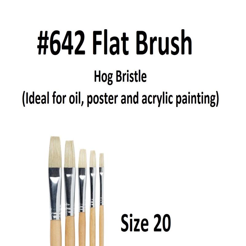 Size 20 - Squirrel 642 Flat Brush