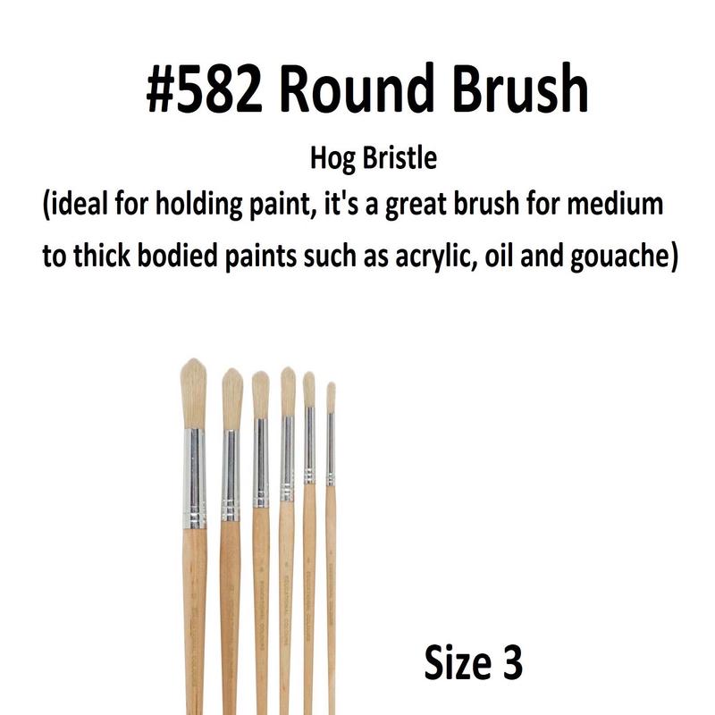Size 3 - Eterna 582 Round Brush