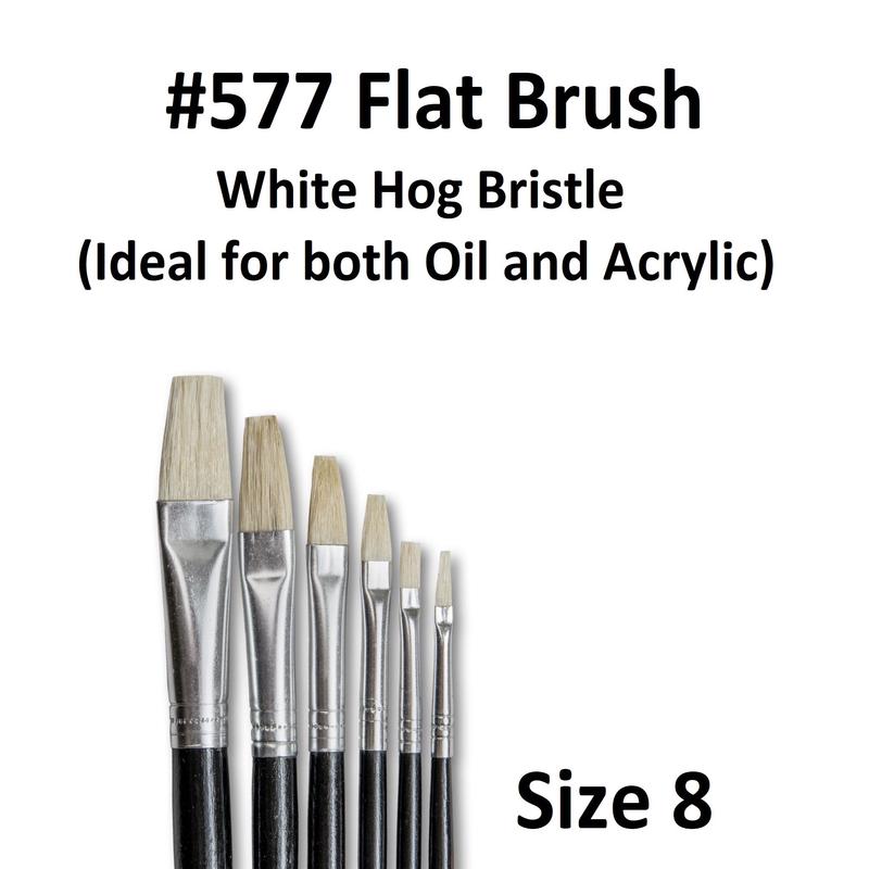Size 8 - Eterna 577 Flat Brush