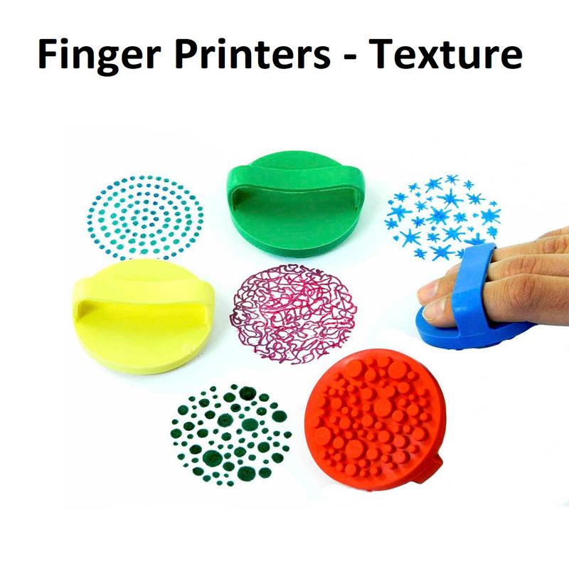 Rubber Finger Printers - Texture (Set of 8)