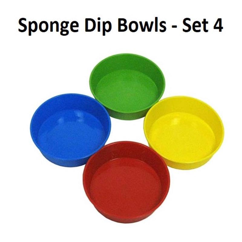 Sponge Dip Bowls - Set of 4