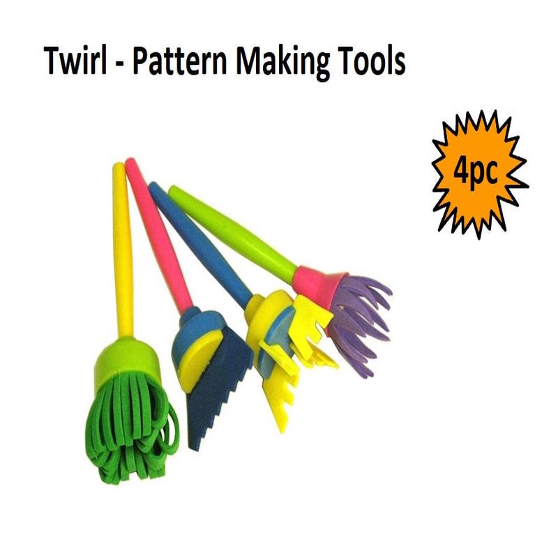 Twirl-a-Pattern Paint Tools (Set of 4)