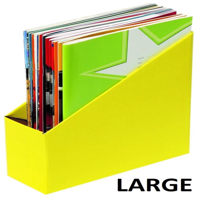Large Yellow - Book Boxes (Pack of 5)