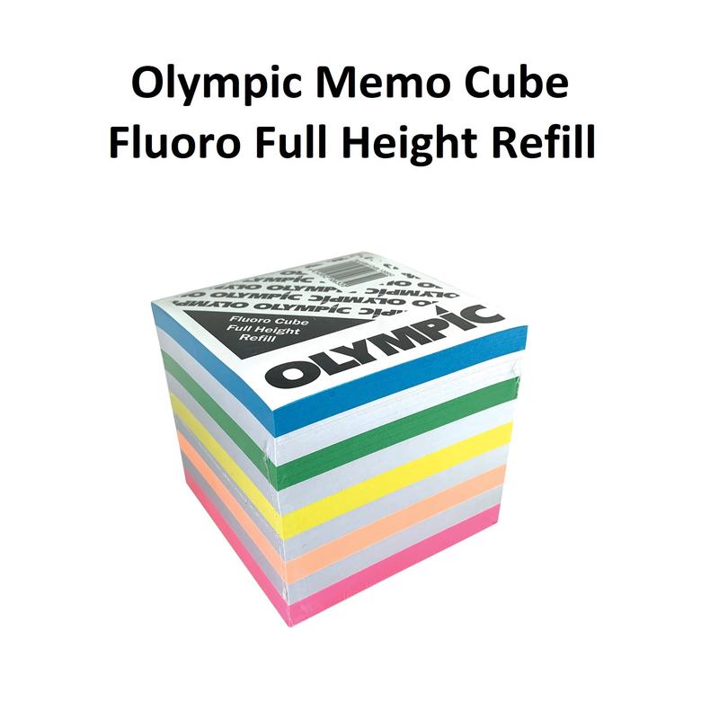 Memo Cube - Full Height (Bright Colours) Refill Only