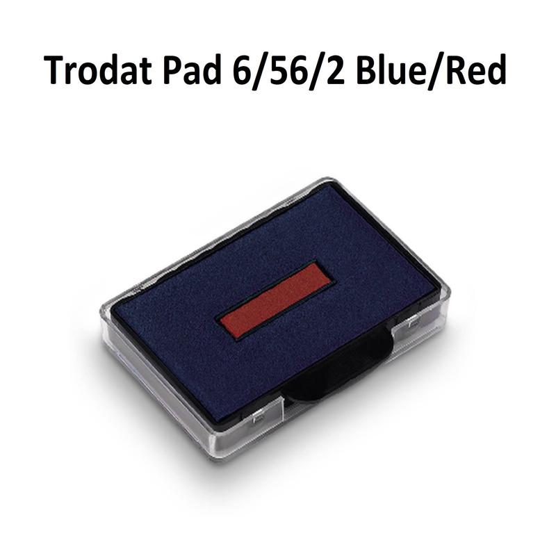 Blue/Red - Trodat 56 Ink Pad Refill (for 5460/5465 stamps)