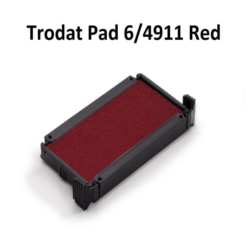 Red - Trodat 4911 Ink Pad Refill
