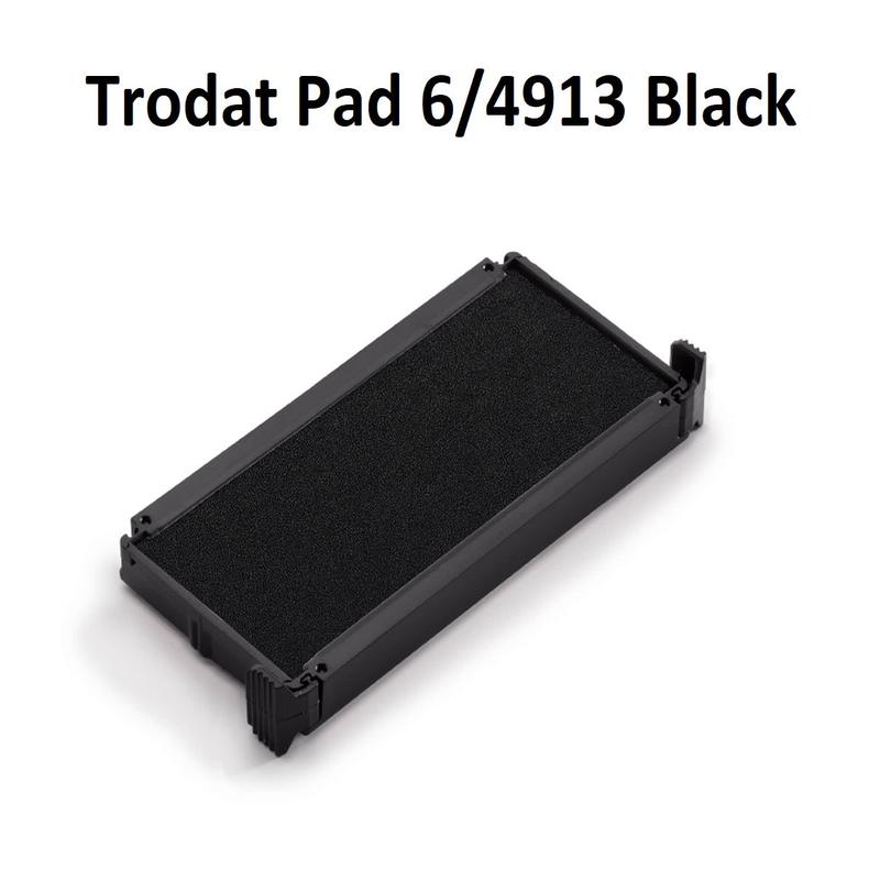 Black - Trodat 4913 Ink Pad Refill