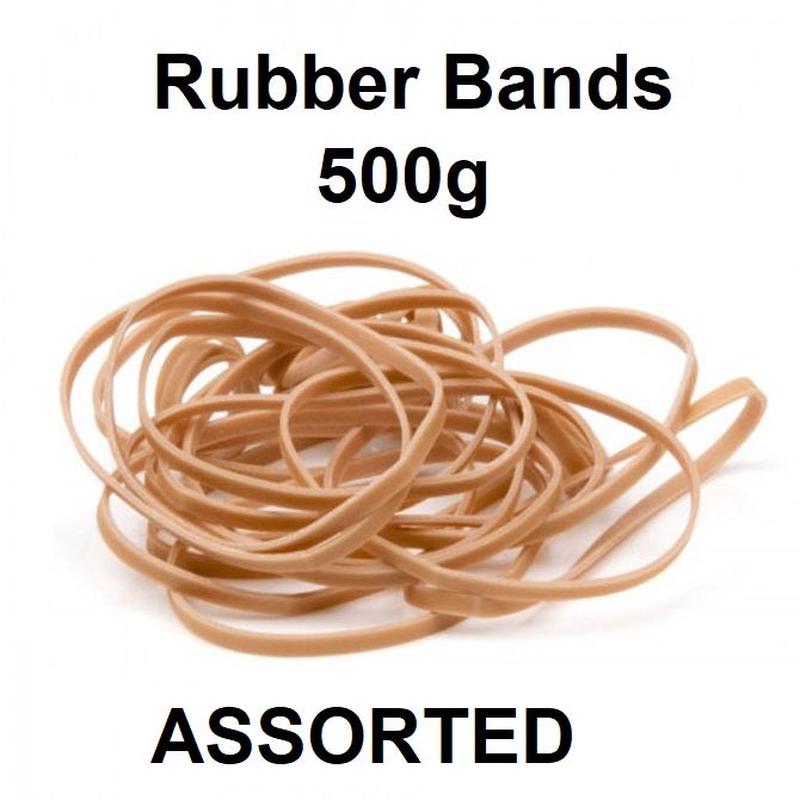 Assorted Sizes - Rubber Bands 500g