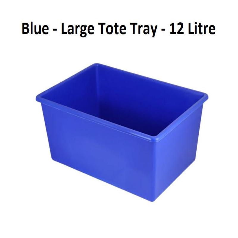 Blue - Large Tote Tray - 12 Litre