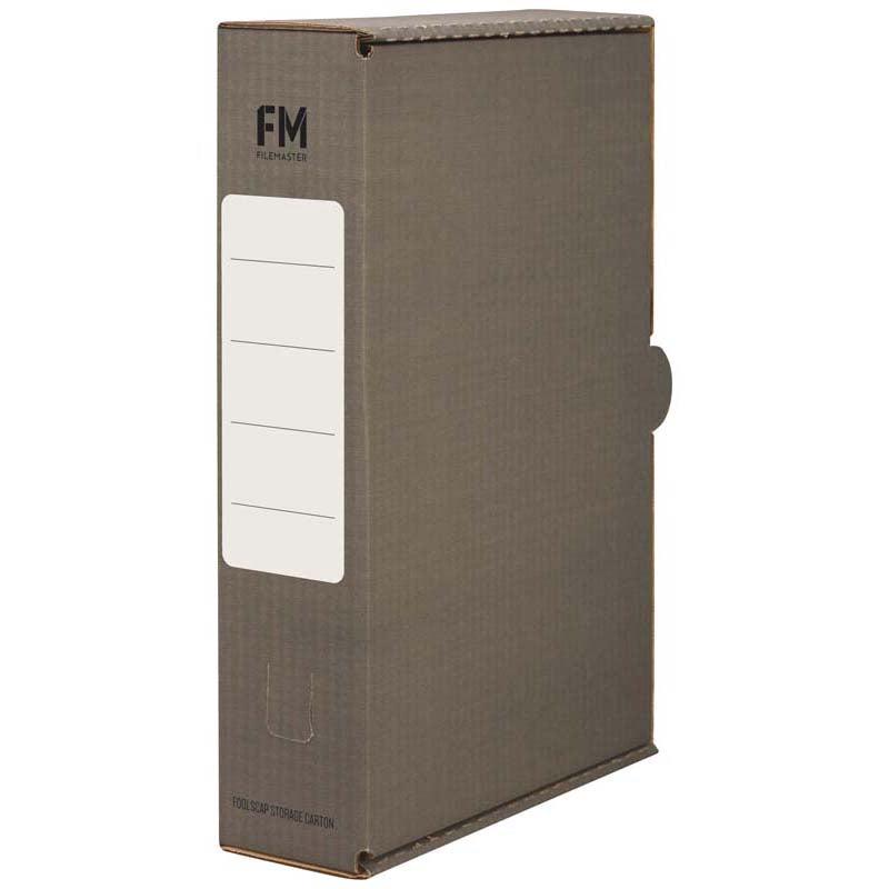 Grey - Coloured Foolscap Storage Box (File Box)
