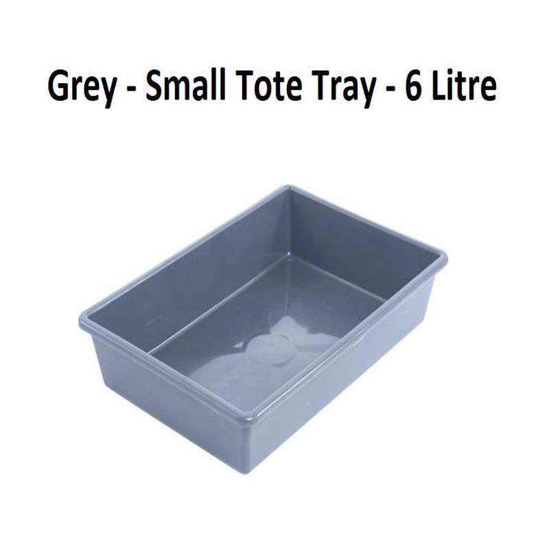 Grey - Small Tote Tray - 6 Litre