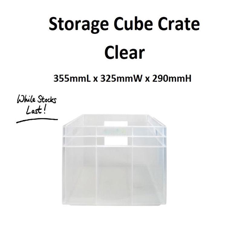 Storage Cube Crate - Clear