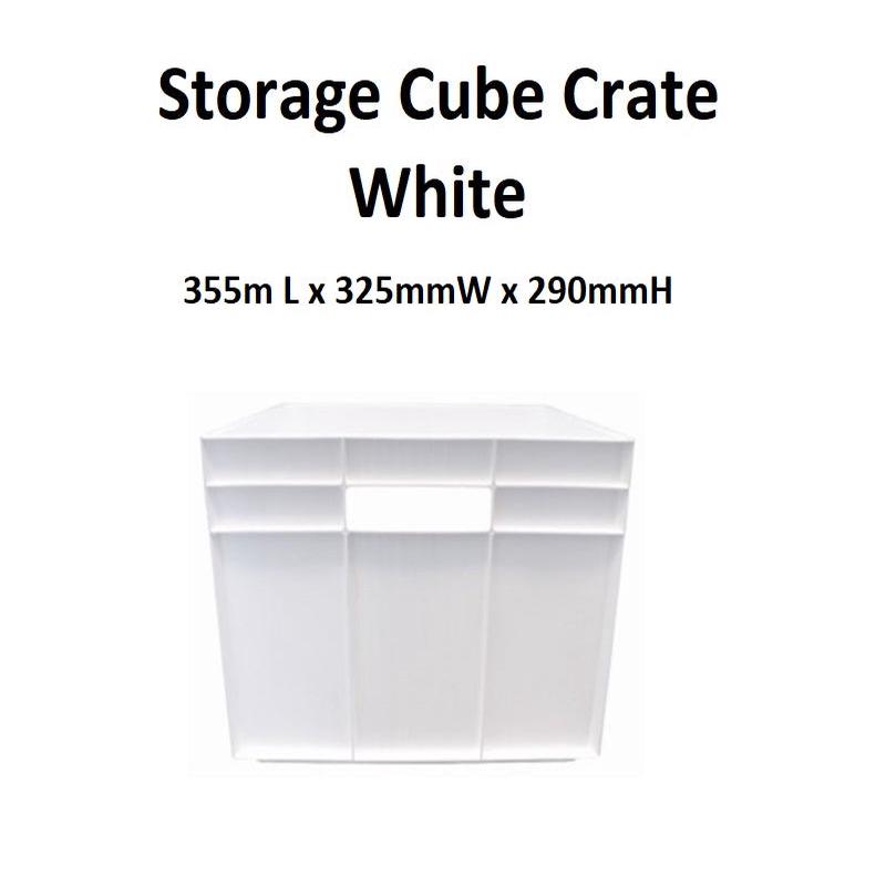 Storage Cube Crate - White