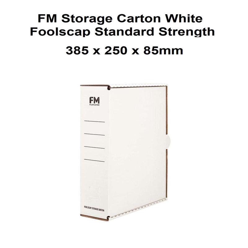 White - Foolscap Storage Box (File Box)