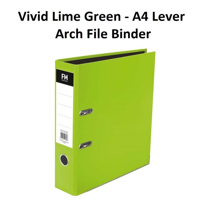 Lime Green - A4 Lever Arch File