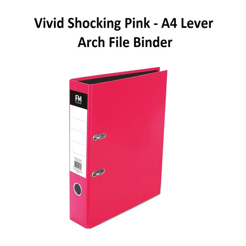 Pink - A4 Lever Arch File