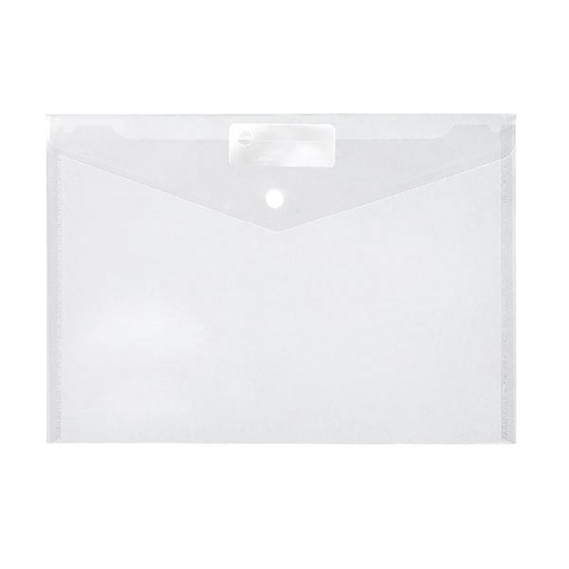 A4 Clear - Document Wallet With Dome Closure