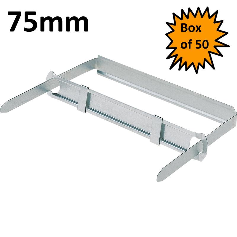 File Fasteners / Folder Clips - 80mm - Box of 50