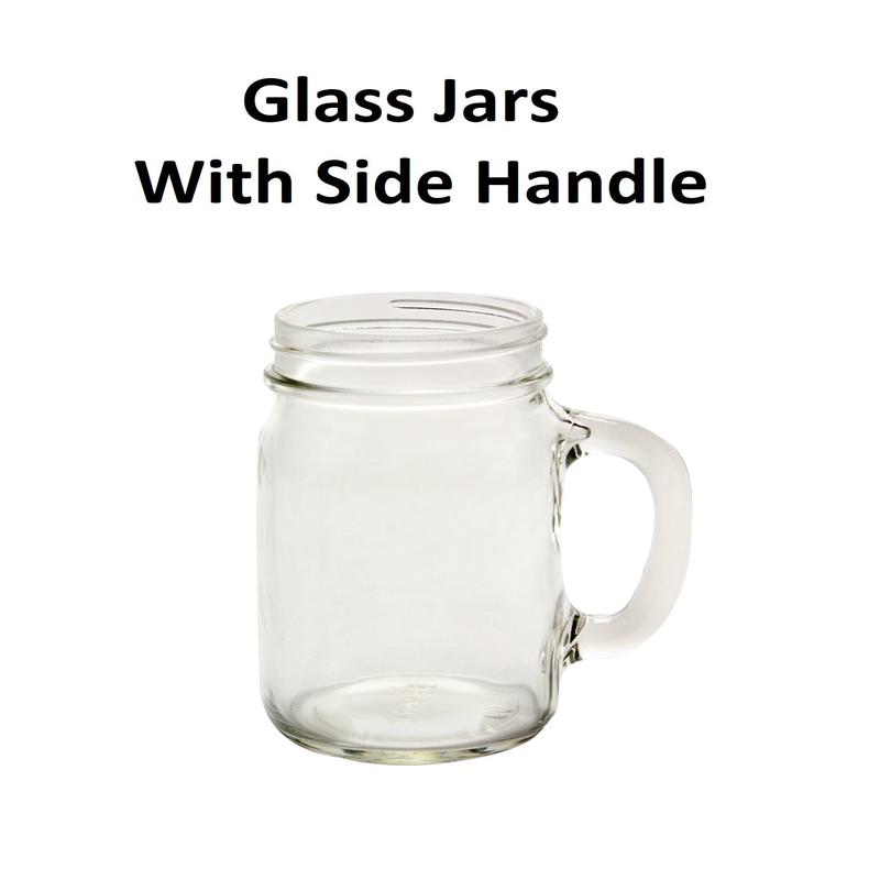 Glass Jars - With Side Handle