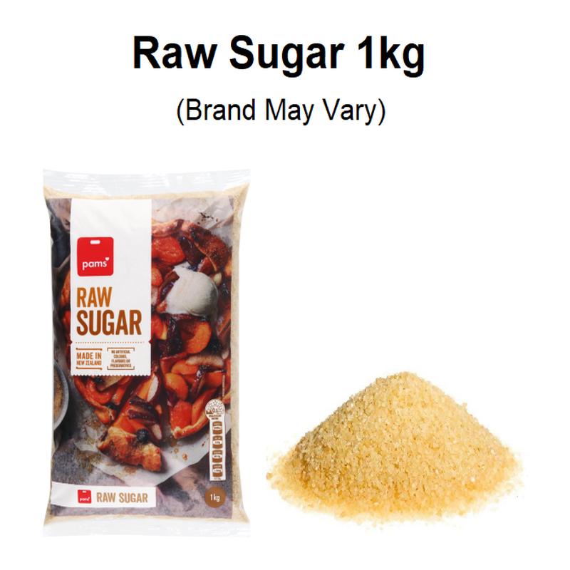 Raw Sugar 1kg (Brand May Vary)