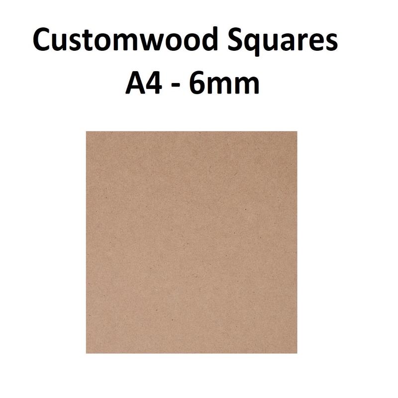 A4 - 6mm Customwood Squares