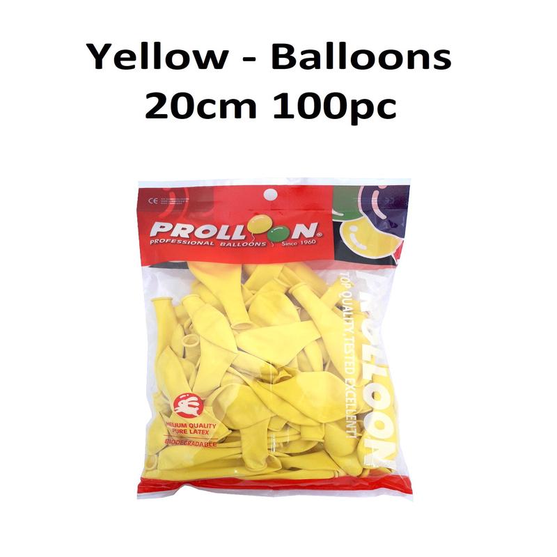 Yellow - Balloons (Pack of 100)