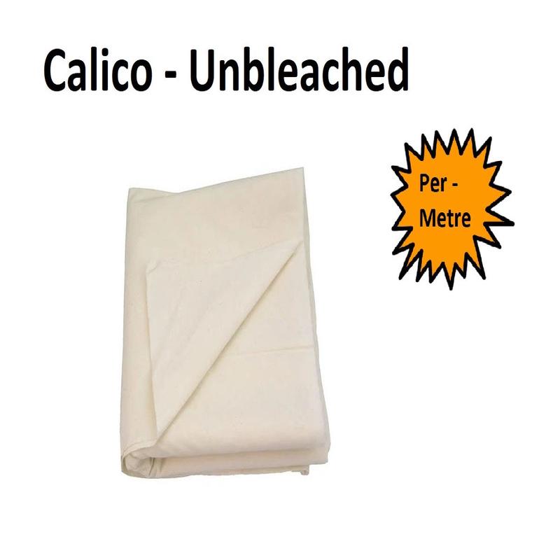 Calico - Unbleached - Per Metre