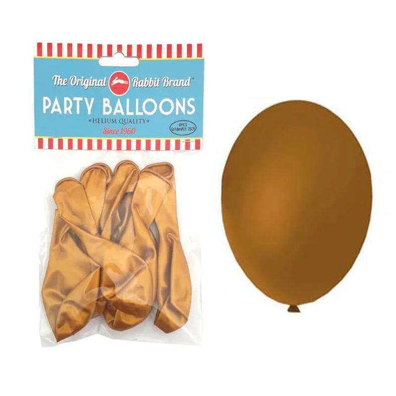 Metallic Balloons - Gold - Packet of 10
