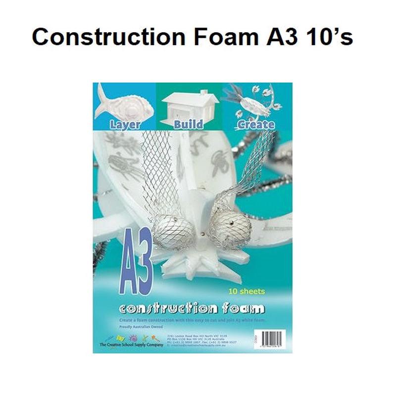 Construction Foam - A3 - 10's